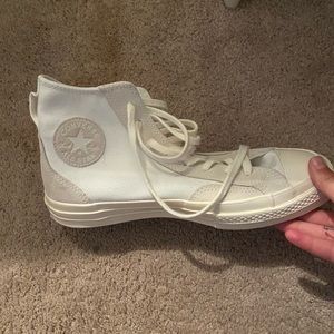 Off White Converse (cream and white)